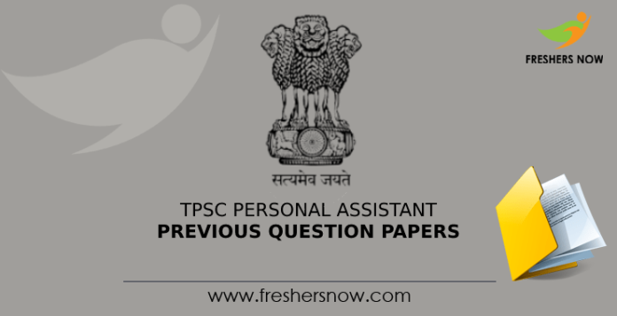 TPSC Personal Assistant Previous Question Papers