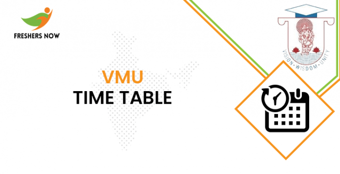 VMU Time Table