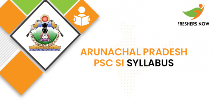 Arunachal Pradesh PSC SI Syllabus 2020