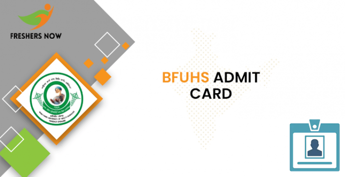 BFUHS Medical Officer Admit Card