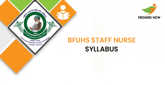BFUHS Staff Nurse Syllabus 2020