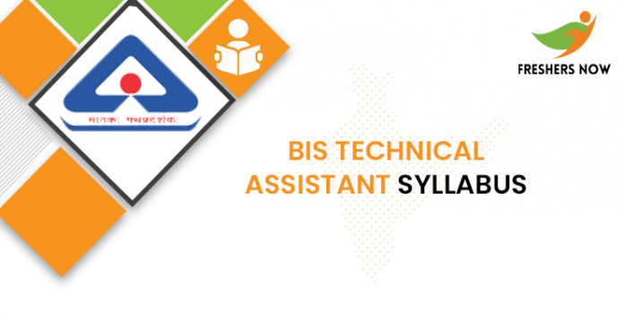 BIS Technical Assistant Syllabus 2020