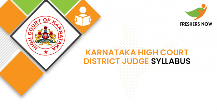 Karnataka High Court District Judge Syllabus 2020