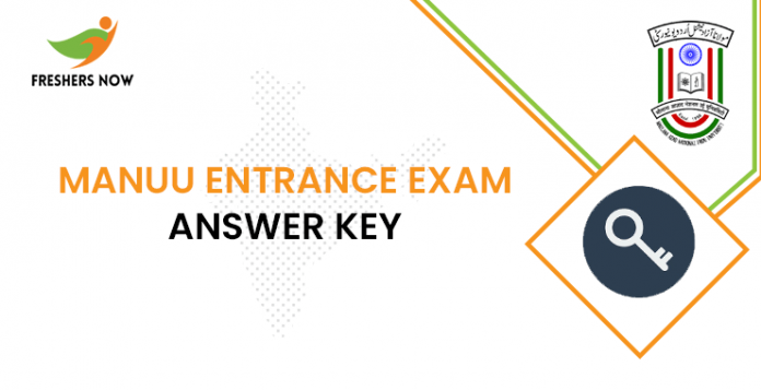 MANUU Entrance Exam Answer Key