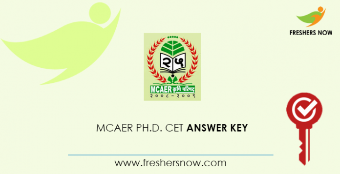 MCAER Ph.D. CET Answer Key