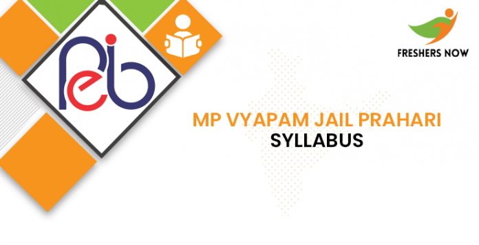 MP Vyapam Jail Prahari Syllabus 2020