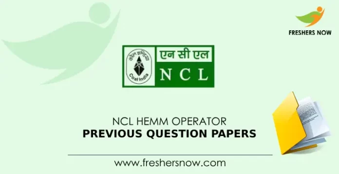 NCL HEMM Operator Previous Question Papers