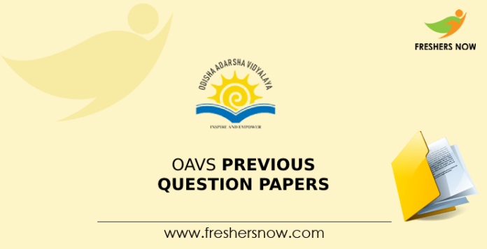 OAVS Previous Question Papers