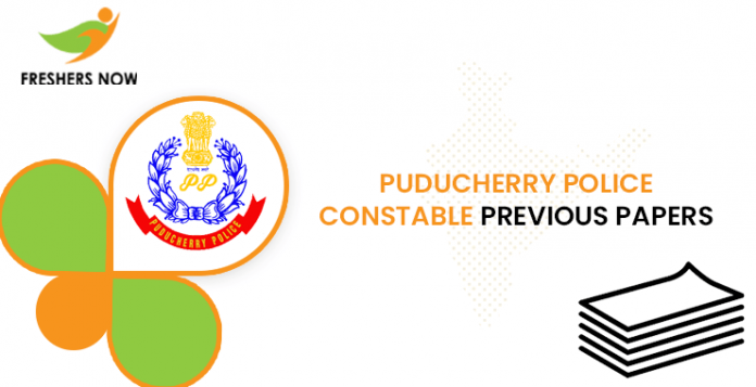 Puducherry Police Constable Previous Question Papers