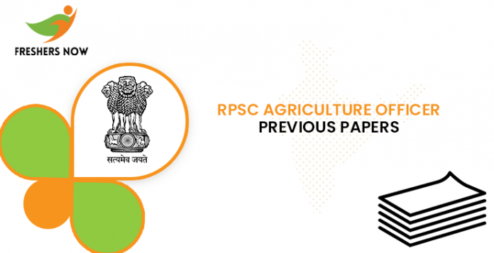 RPSC Agriculture Officer Previous Question Papers