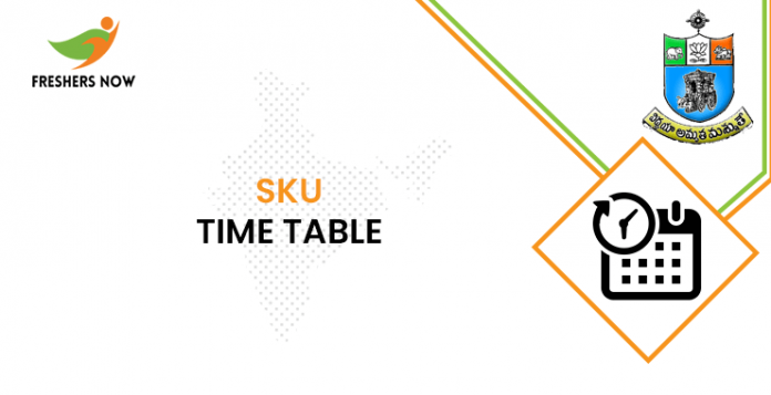 SKU Time Table