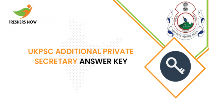 UKPSC Additional Private Secretary Answer Key