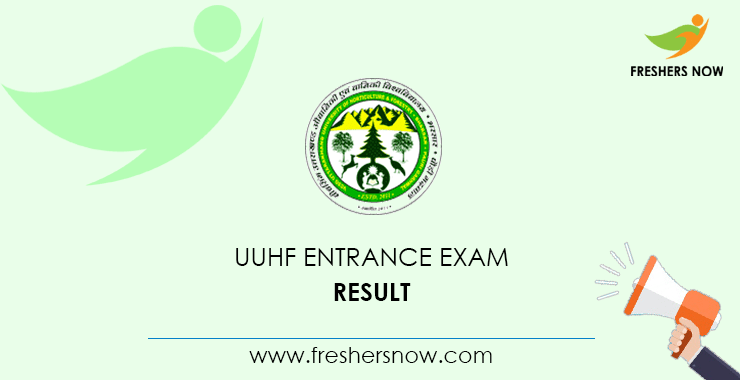 UUHF Entrance Exam Result 2020 (Out) | VCSG Uttarakhand University UG ...