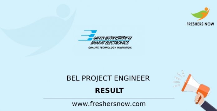 BEL Project Engineer Result