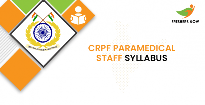 CRPF Paramedical Staff Syllabus 2020