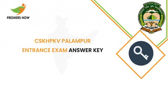 CSKHPKV Palampur Entrance Exam Answer Key