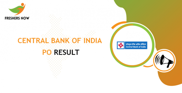 Central Bank of India PO Result