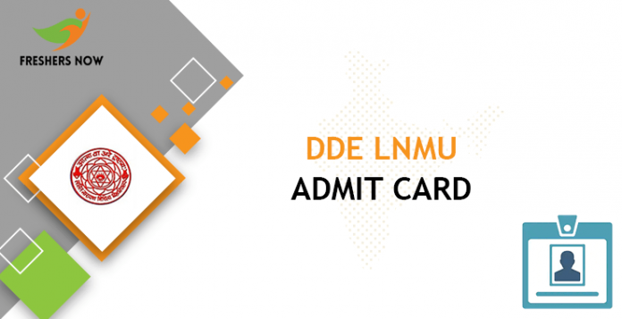 DDE LNMU Admit Card
