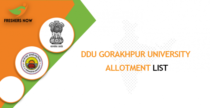 DDU Gorakhpur University Allotment List