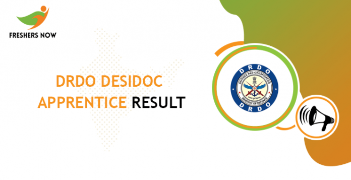 DRDO DESIDOC Apprentice Result