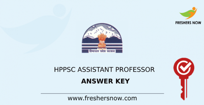 HPPSC Assistant Professor Answer Key