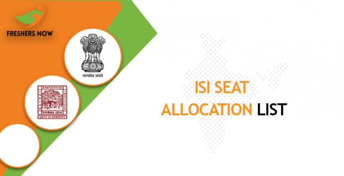 ISI Seat Allocation List