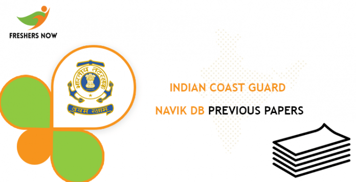 Indian Coast Guard Navik DB Previous Question Papers