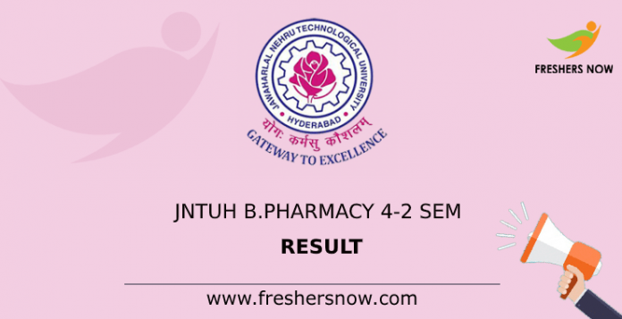 JNTUH B.Pharmacy 4-2 Sem Result