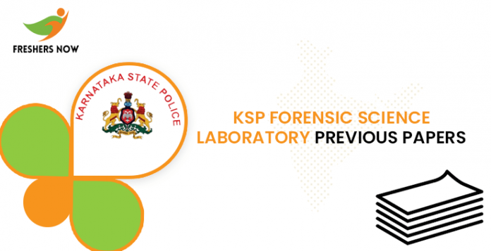 KSP Forensic Science Laboratory Previous Question Papers