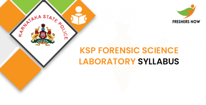 KSP Forensic Science Laboratory Syllabus