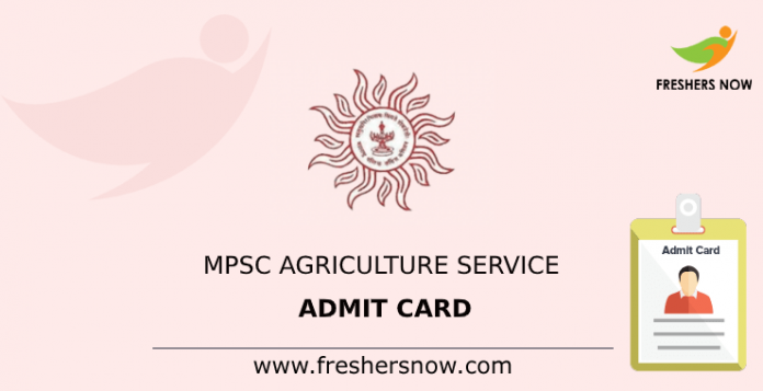MPSC Agriculture Service Admit Card