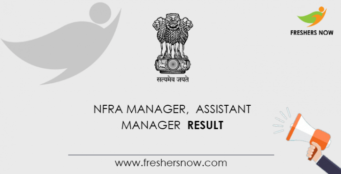 NFRA Manager, Assistant Manager Result