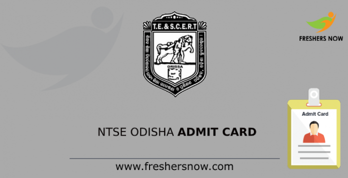 NTSE Odisha Admit Card