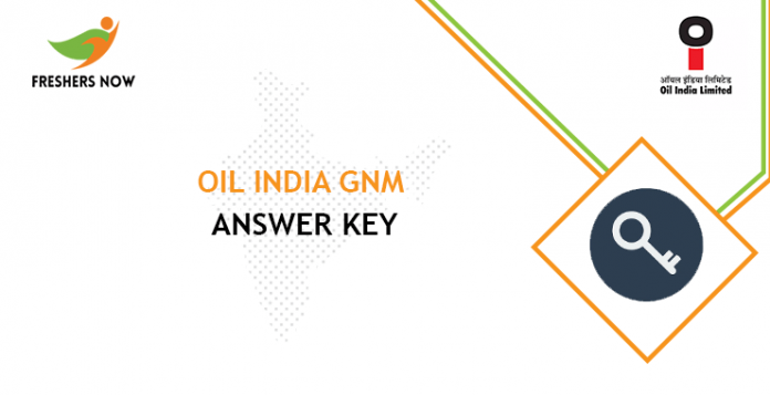 Oil India GNM Nursing Answer Key