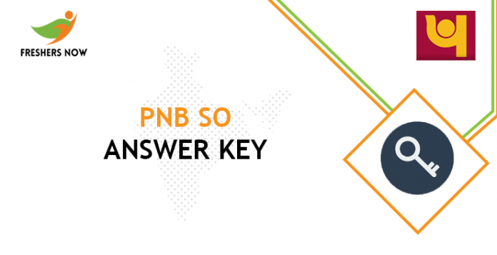 PNB SO Answer Key