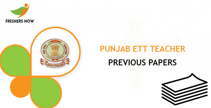 Punjab ETT Teacher Previous Question Papers