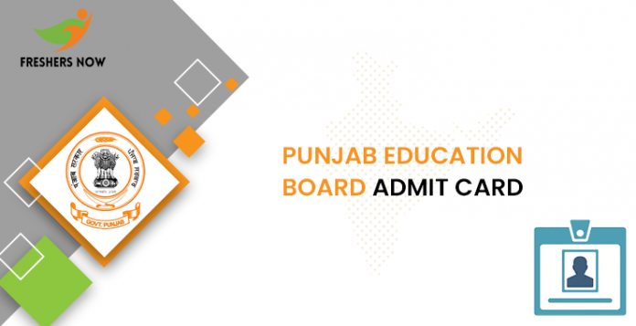 Punjab Education Board Lecturer Admit Card