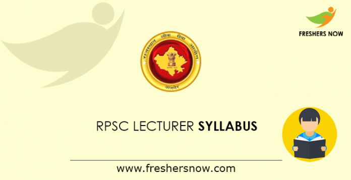 RPSC Lecturer Syllabus