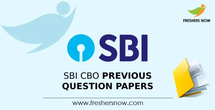 SBI CBO Previous Question Papers