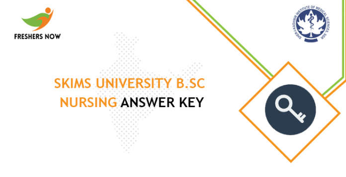 SKIMS University B.Sc. Nursing Answer Key