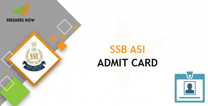 SSB ASI Admit Card