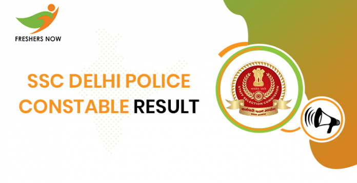 SSC Delhi Police Constable Result