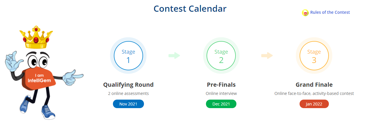 TCS iON IntelliGem Contest Calendar