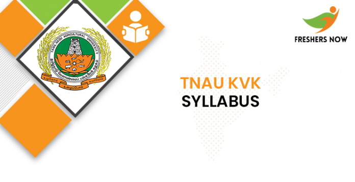 TNAU KVK Syllabus 2020