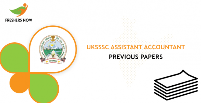 UKSSSC Assistant Accountant Previous Question Papers