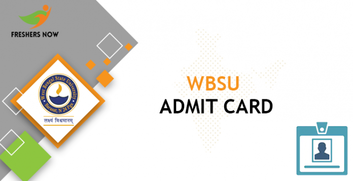 WBSU Admit Card