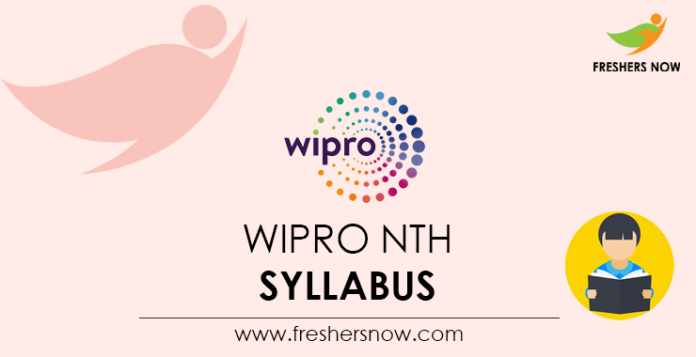 Wipro Elite NTH Syllabus