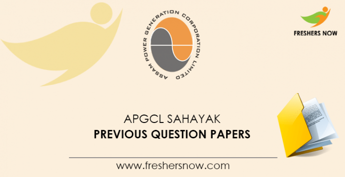 APGCL Sahayak Previous Question Papers