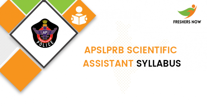 APSLPRB Scientific Assistant Syllabus
