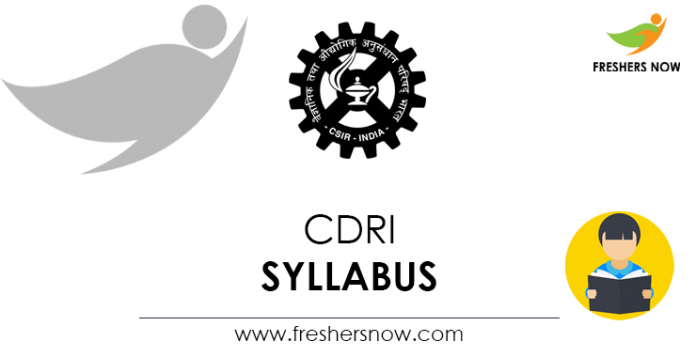 CDRI Syllabus
